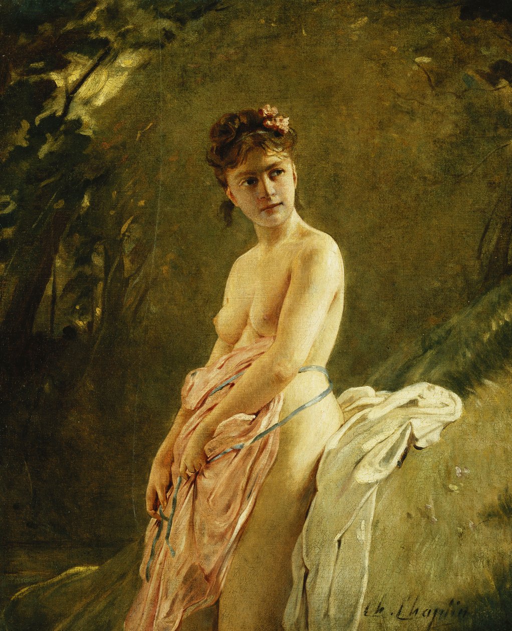 A fürdőző, alkotó: Charles Joshua Chaplin
