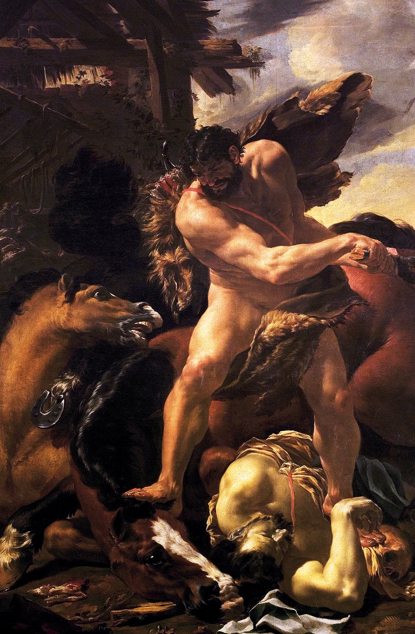 Herkules legyőzi Diomédest, 1638-42 alkotó: Charles Le Brun