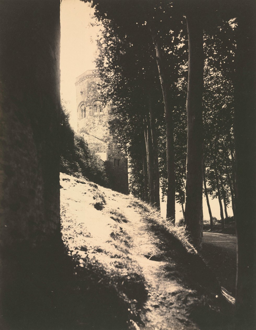 Autun, Ursulines tornya, c. 1860-as évek. alkotó: Charles Lenormand