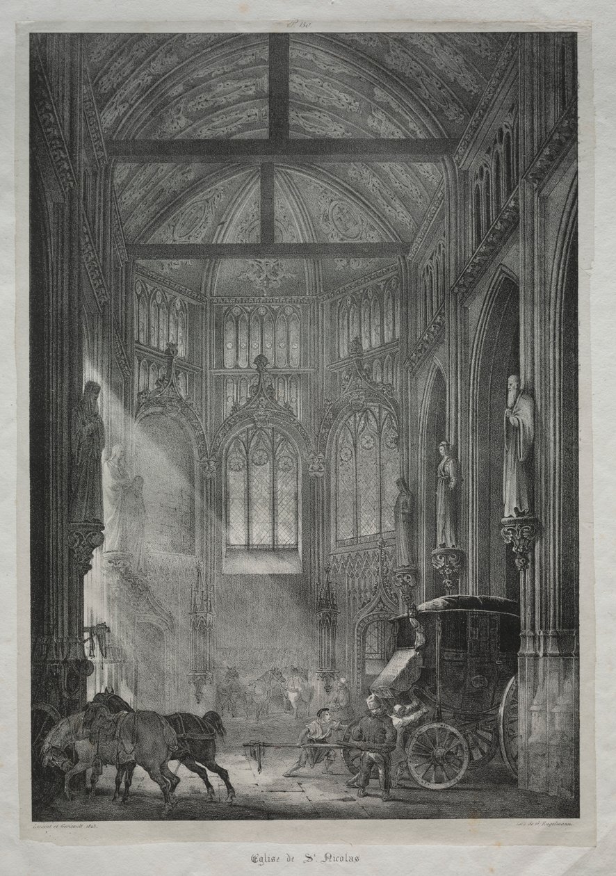 Szent Miklós-templom, Rouen, 1823. alkotó: Charles Louis Lesaint