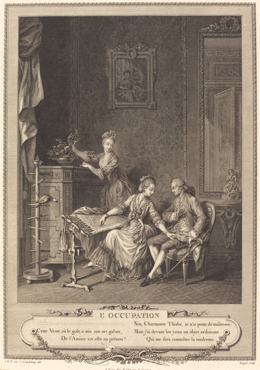 Foglalkozásom alkotó: Charles Louis Lingée after Sigmund Freudenberger