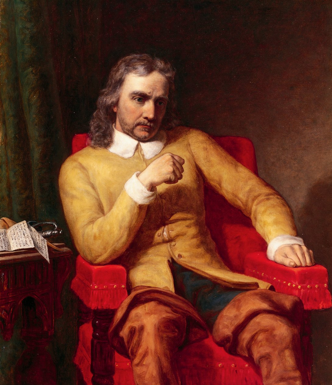 Oliver Cromwell portréja alkotó: Charles Lucy