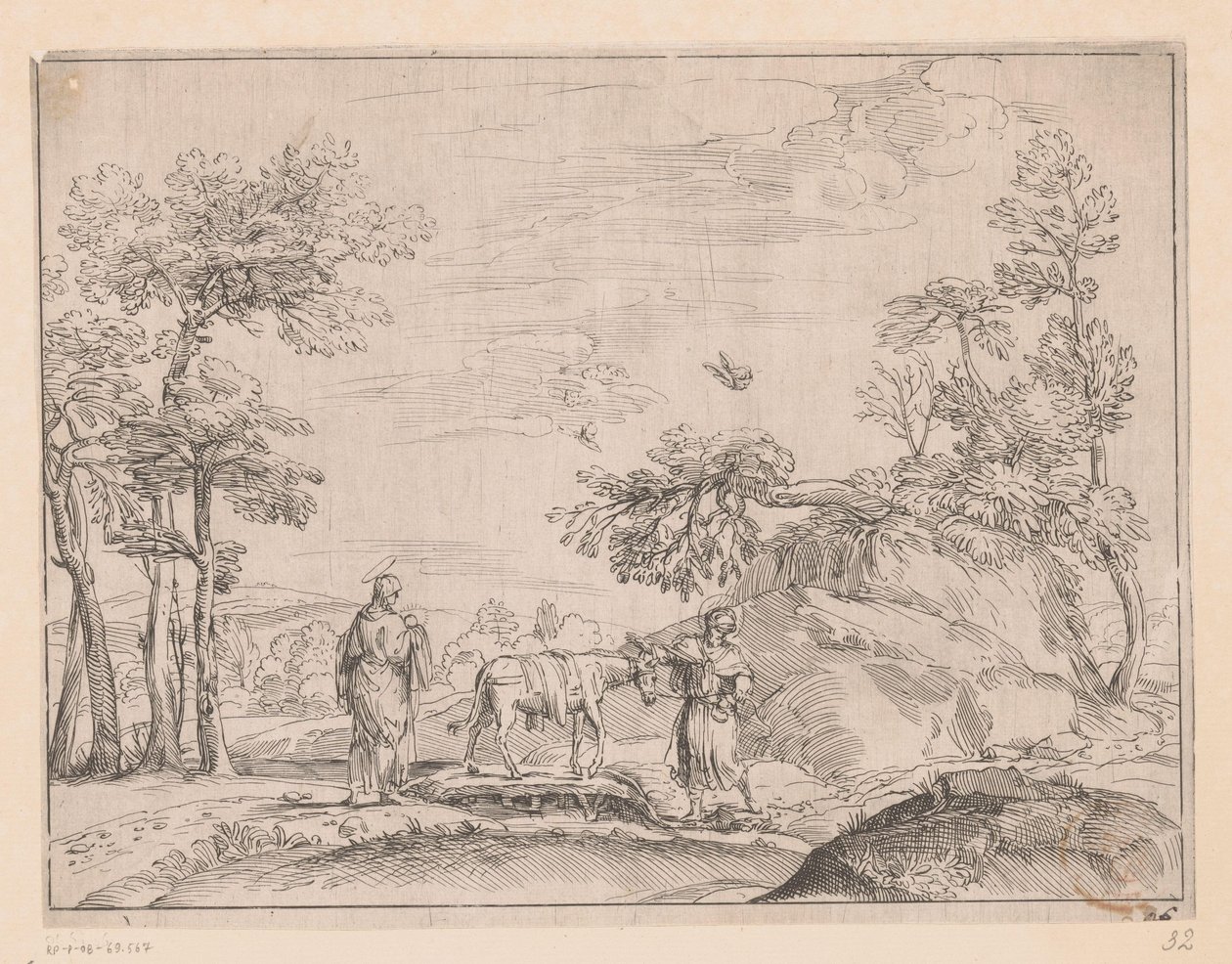 Repülés Egyiptomba alkotó: Charles Macé (attributed to)