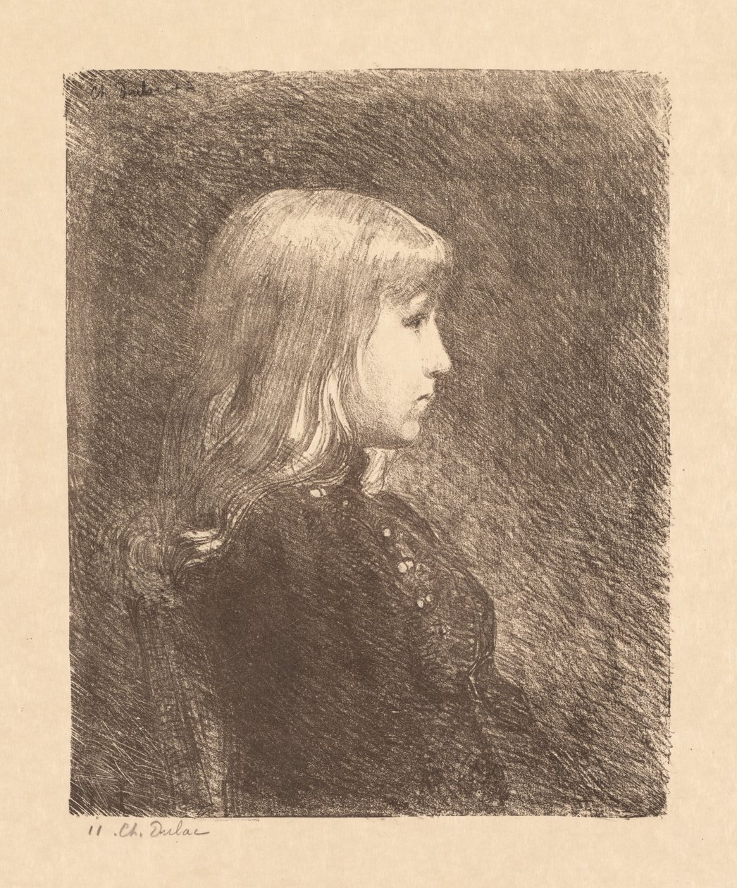 Fiatal hölgy, fiatal lány, 1892. alkotó: Charles Marie Dulac