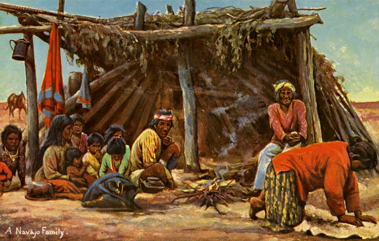 Navajo család alkotó: Charles Marion Russell
