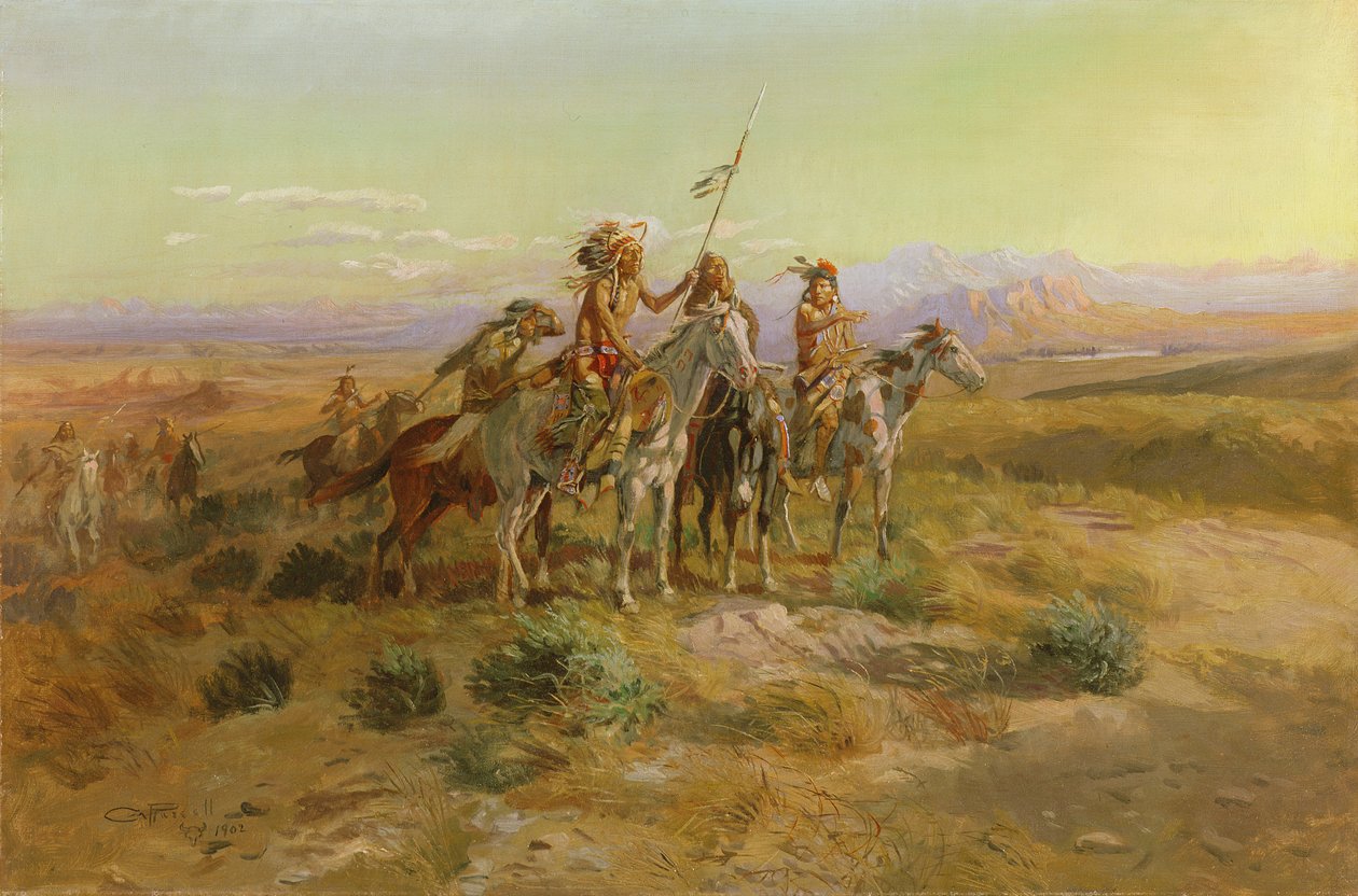 A cserkészek, 1902 alkotó: Charles Marion Russell