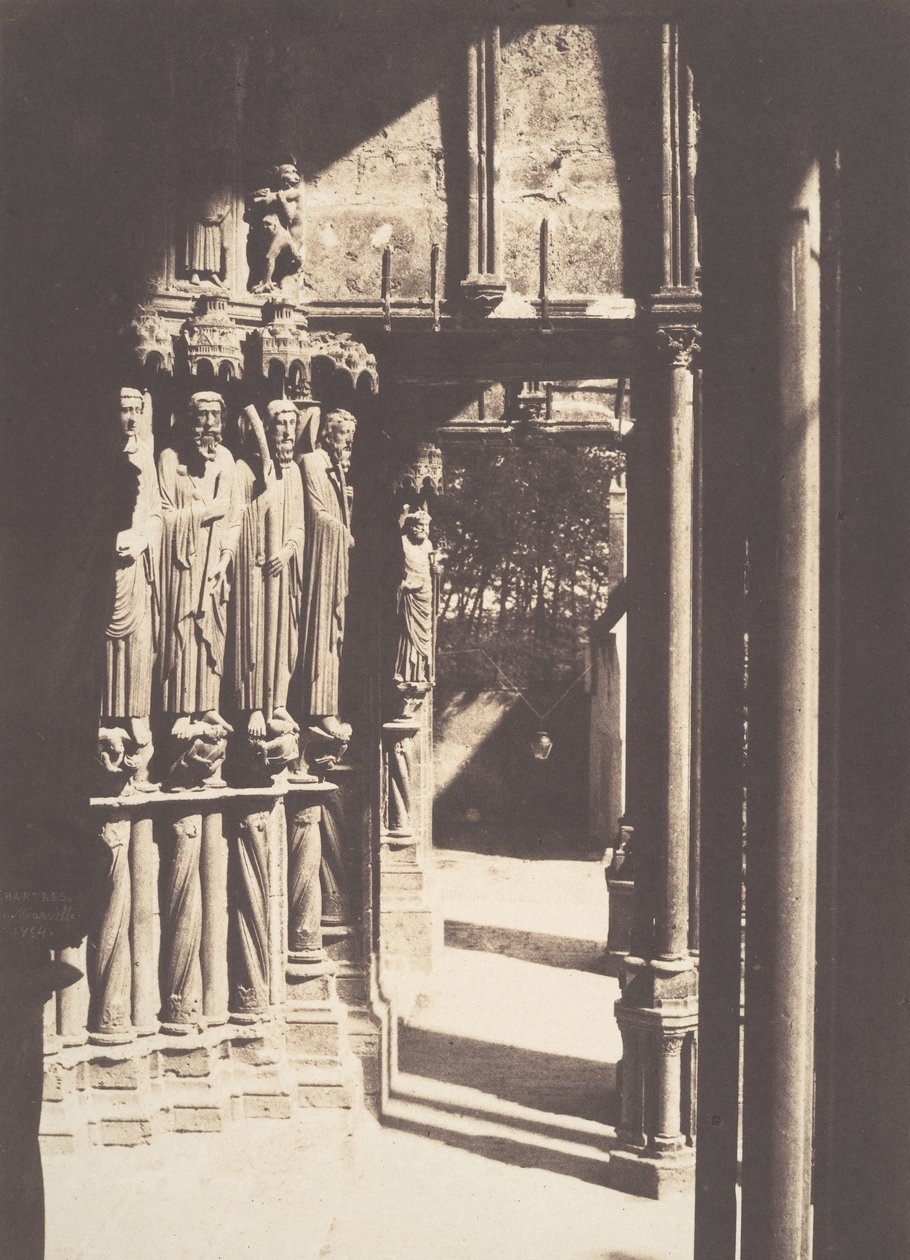 [South Portal, Chartres Cathedral], 1854. alkotó: Charles Marville