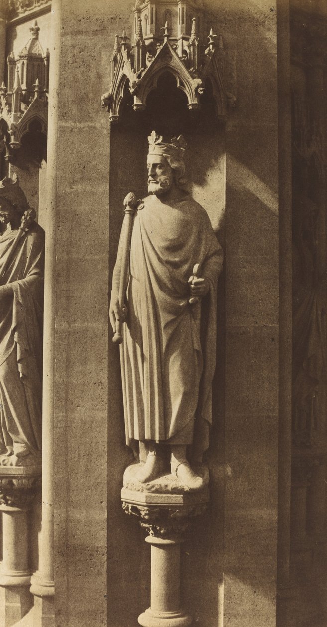 Clovis szobra, Sainte-Clotilde templom, Párizs alkotó: Charles Marville