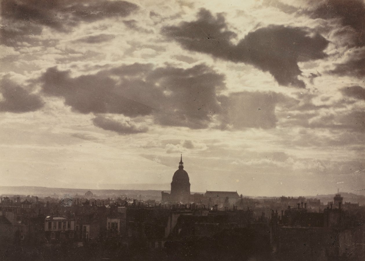 Untitled Cloud Study with Les Invalides, 1860. alkotó: Charles Marville
