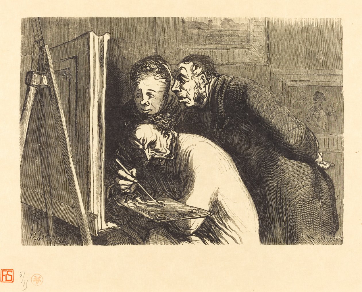 Festők és polgárok alkotó: Charles Maurand after Honoré Daumier