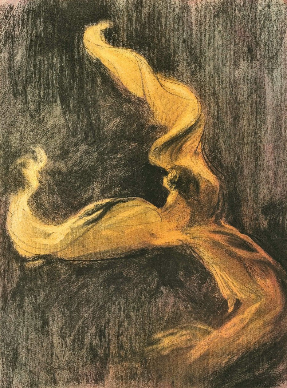 Loie Fuller sárga ruha, c. 1895. alkotó: Charles Maurin