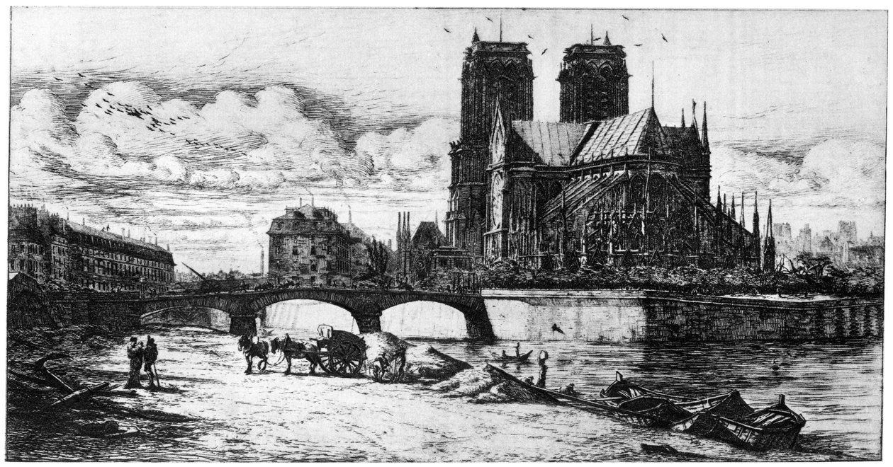 LAbside, c1841-1868, 1924 alkotó: Charles Meryon