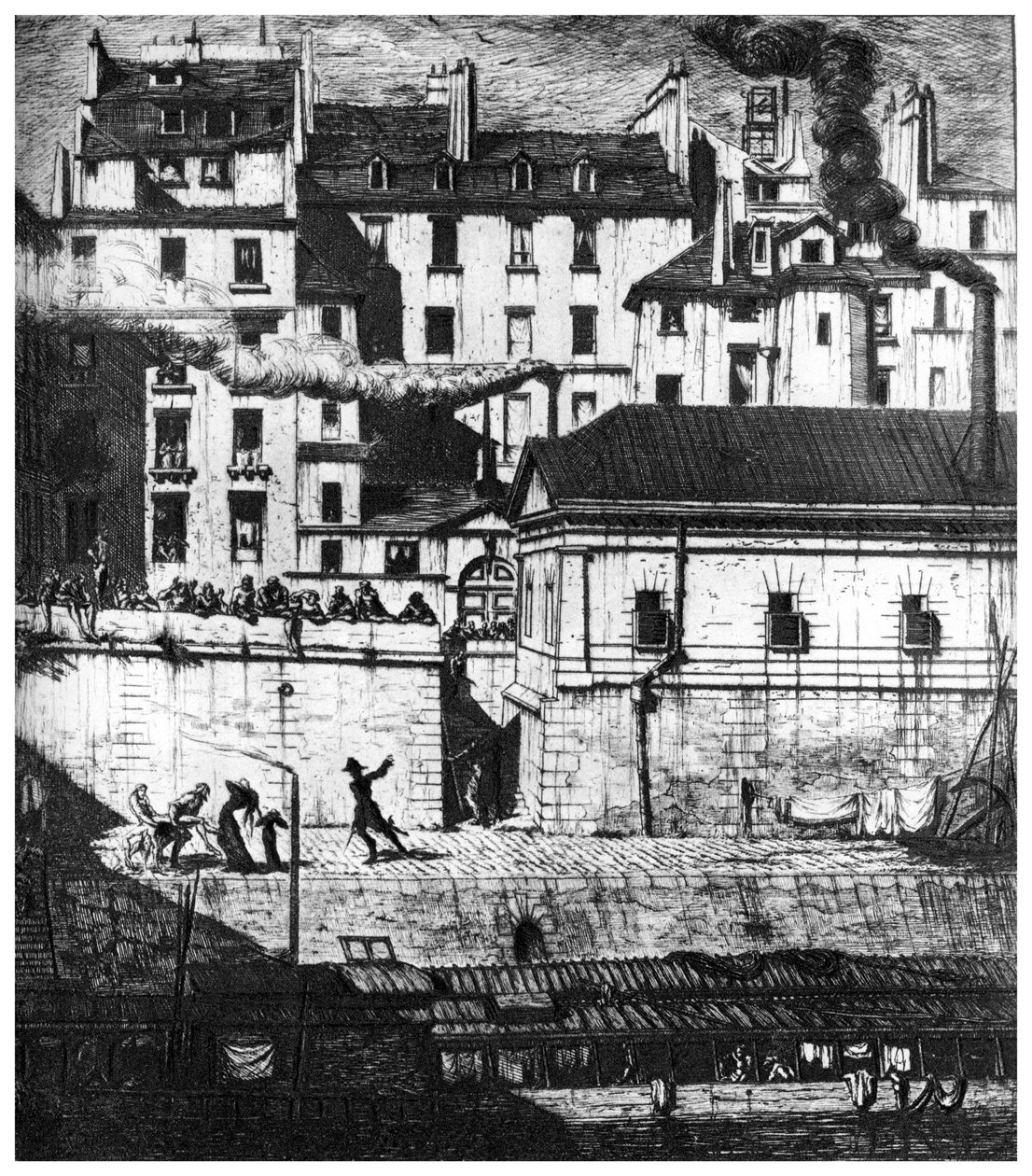 A hullaház, 1841-1868, 1924 alkotó: Charles Meryon