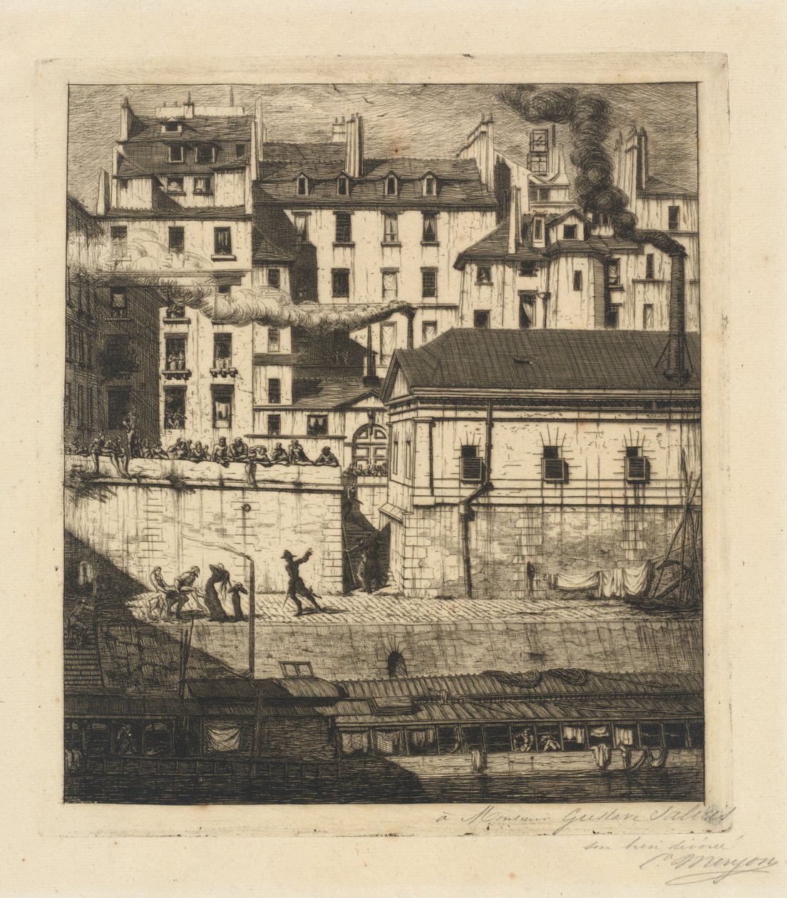 La morgue, Párizs (A halottasház) alkotó: Charles Meryon