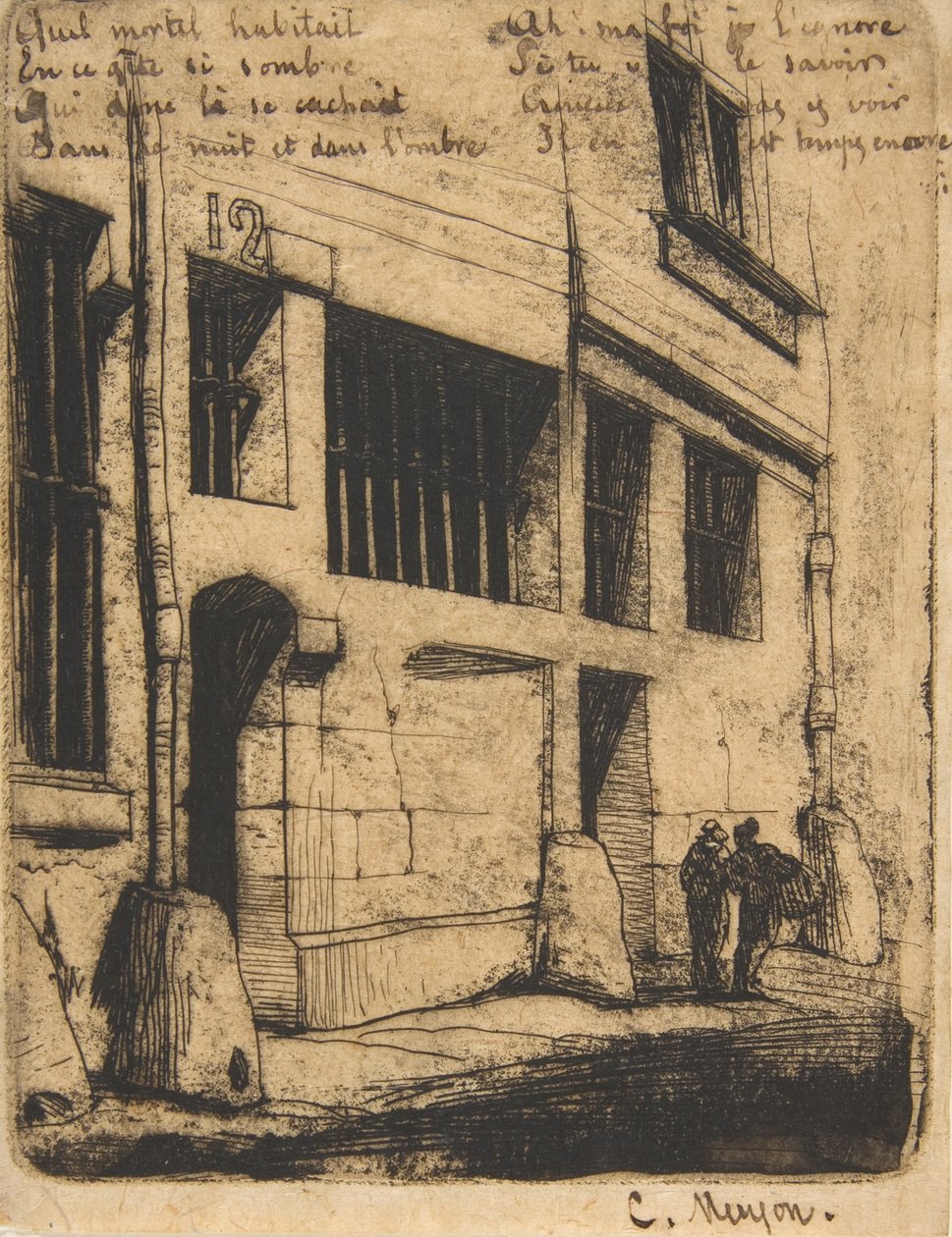 Rue des Bad Garçons, Párizs, 1854. alkotó: Charles Meryon