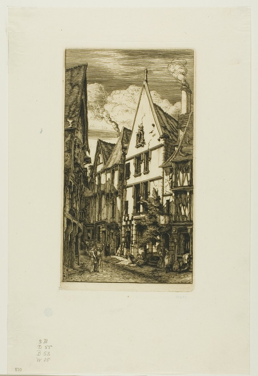 Rue des Toiles, Bourges alkotó: Charles Meryon