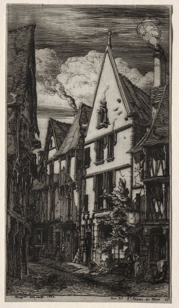 Rue des Toiles, Bourges alkotó: Charles Meryon