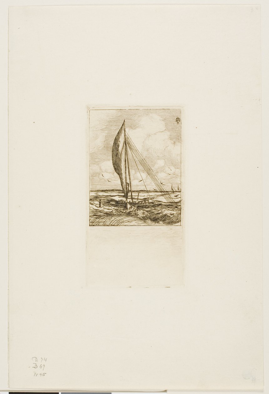 Swift-Sailing Proa, Mulgrave szigetcsoport, Óceánia alkotó: Charles Meryon