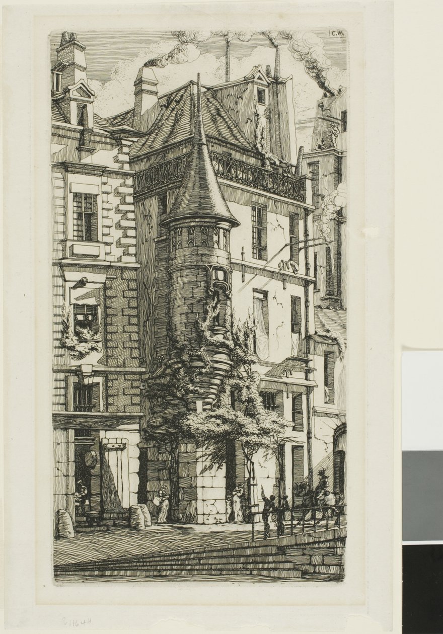A rue de la Tixeranderie tornya. alkotó: Charles Meryon