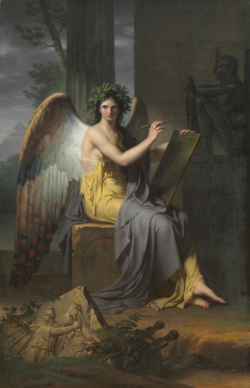 Clio, a történelem múzsája alkotó: Charles Meynier