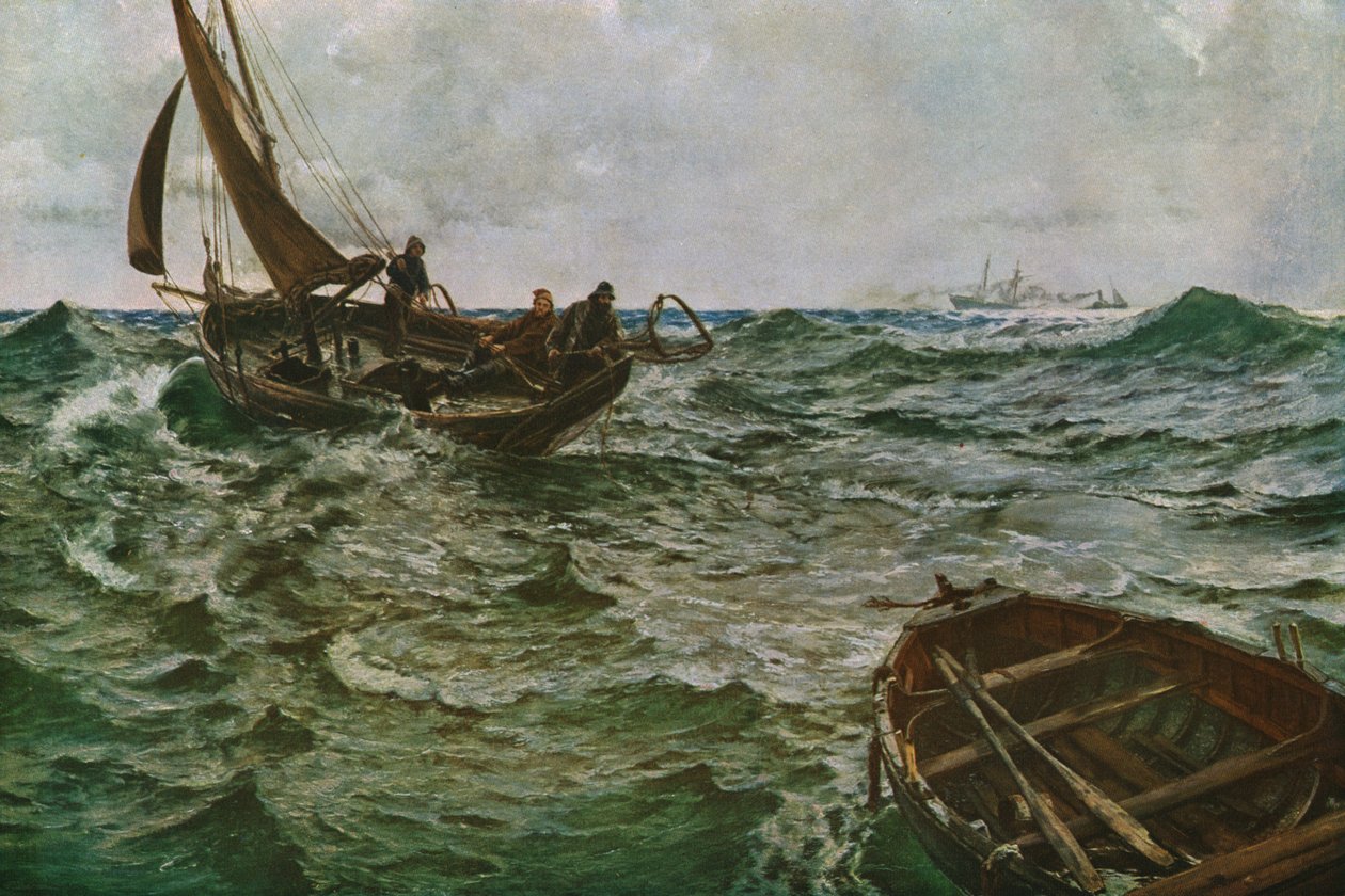 Adrift, c1890, c1930. alkotó: Charles Napier Hemy