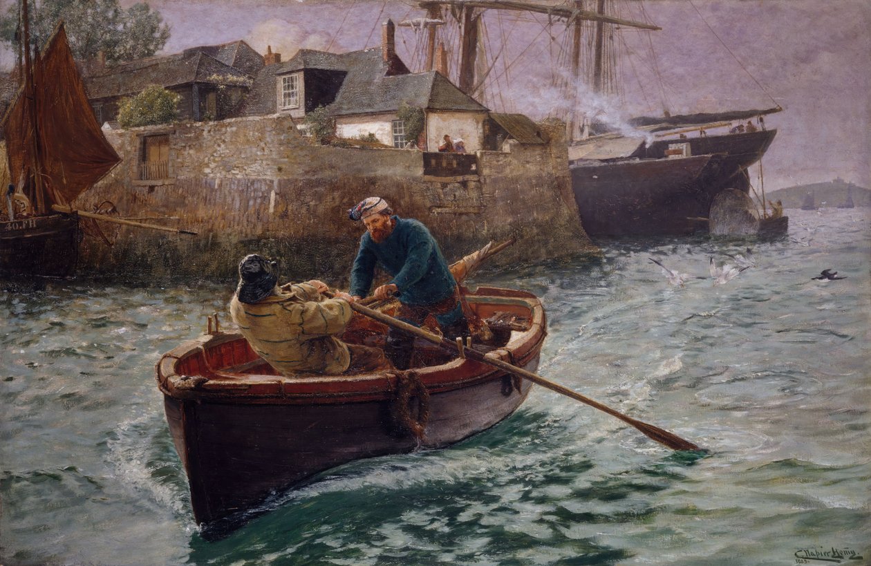 Hazafelé, 1885. alkotó: Charles Napier Hemy