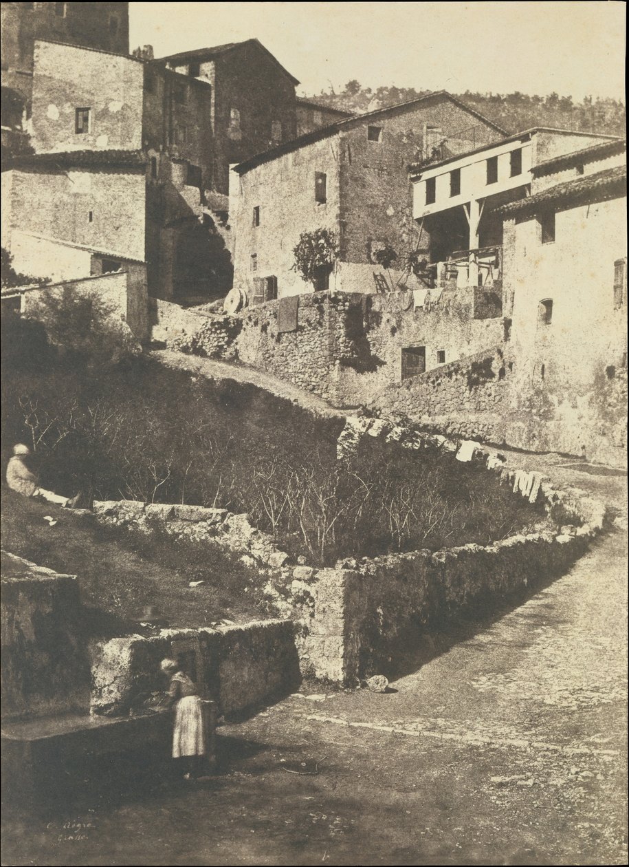 Egy utca Grasse-ban, 1852. alkotó: Charles Nègre