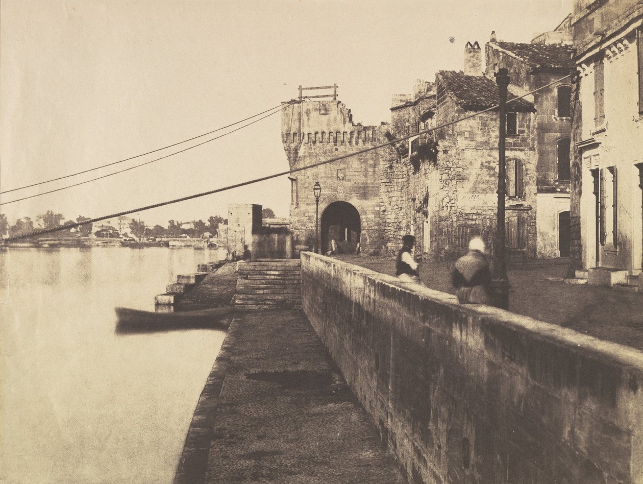 Arles, Gesztenyekapu, 1852. alkotó: Charles Nègre