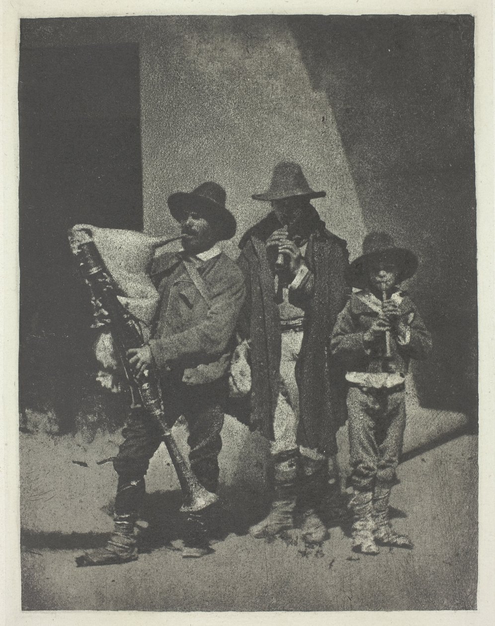 Utcai zenészek állnak alkotó: Charles Nègre
