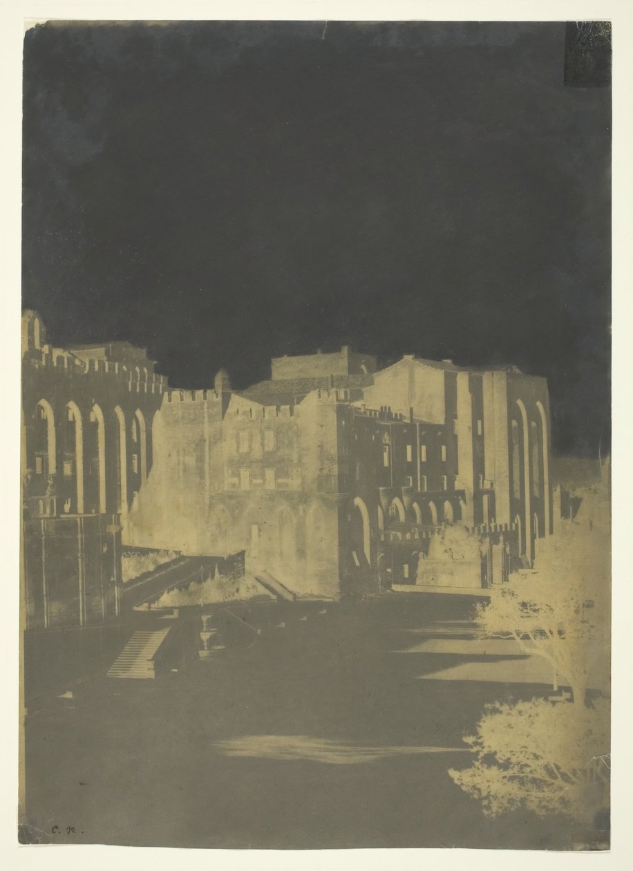 A Pápai Palota, Avignon, c. 1851. alkotó: Charles Nègre