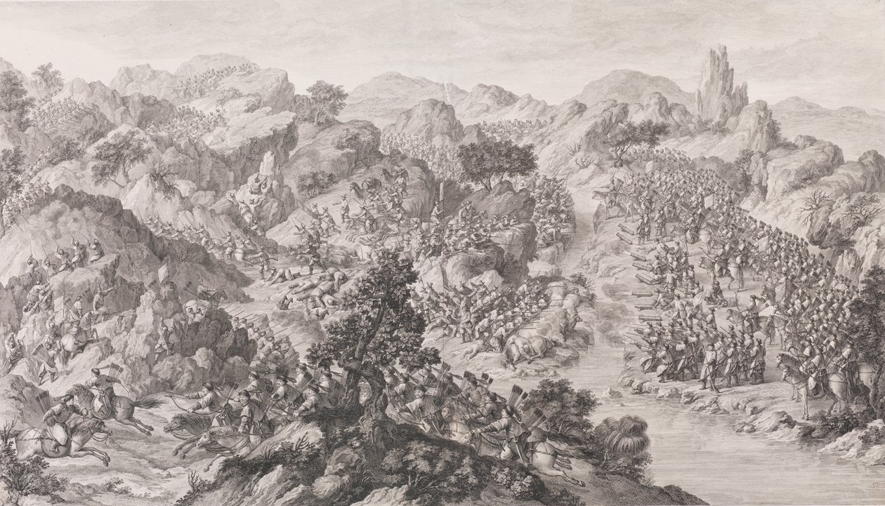 A Green-Kol-Nor-i csata, 1772 alkotó: Charles Nicolas Cochin