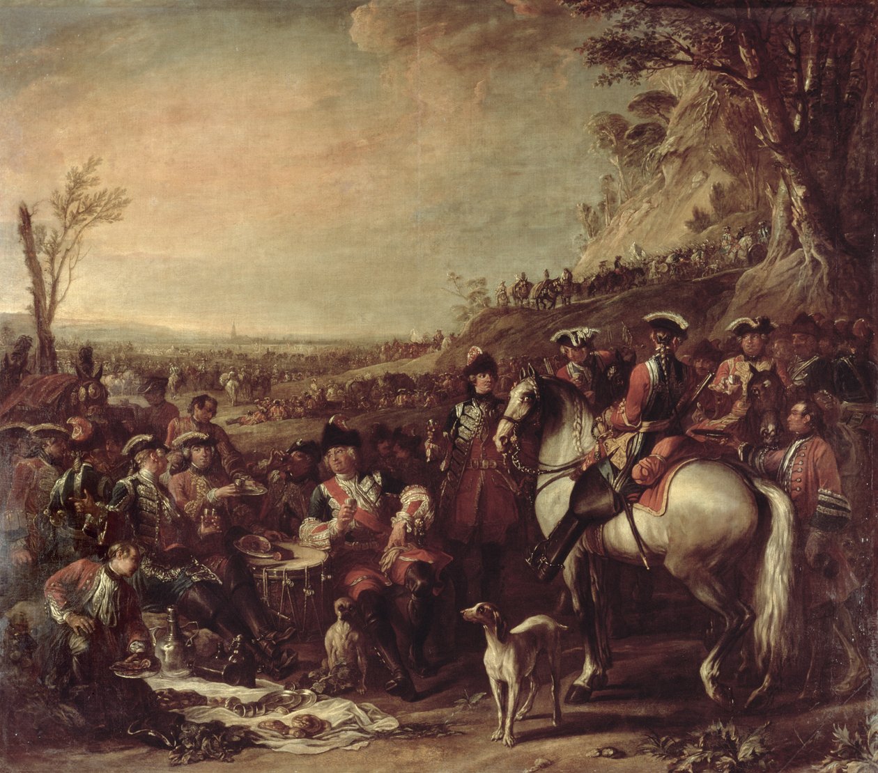 A király háztartásának lovas dragonyosai, 1737 alkotó: Charles Parrocel