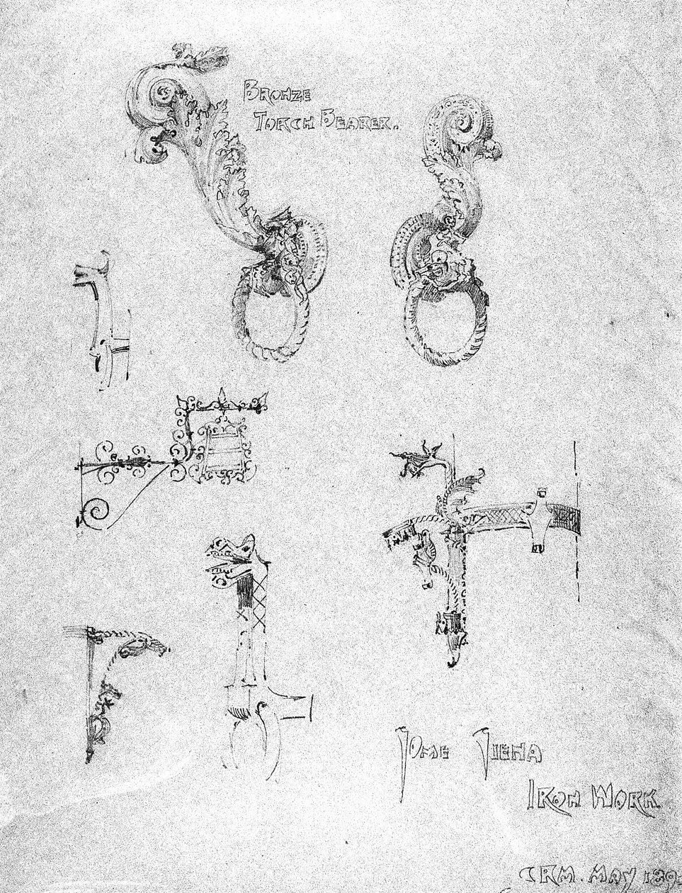 Néhány sienai vasmű, 1891 alkotó: Charles Rennie Mackintosh