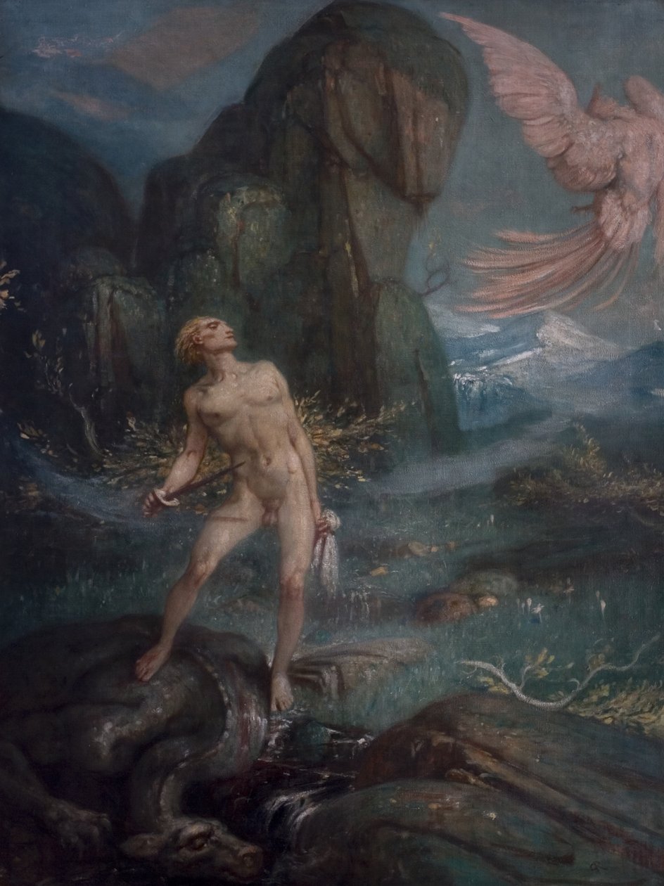 Siegfried és a varázsmadár, 1930 körül alkotó: Charles Ricketts