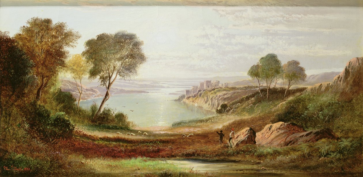 Reggel, Chepstow kastély, Monmouthshire alkotó: Charles Robert Leslie