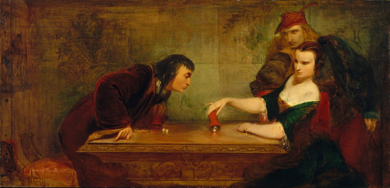 Az utolsó dobás, kb. 1840. alkotó: Charles Robert Leslie