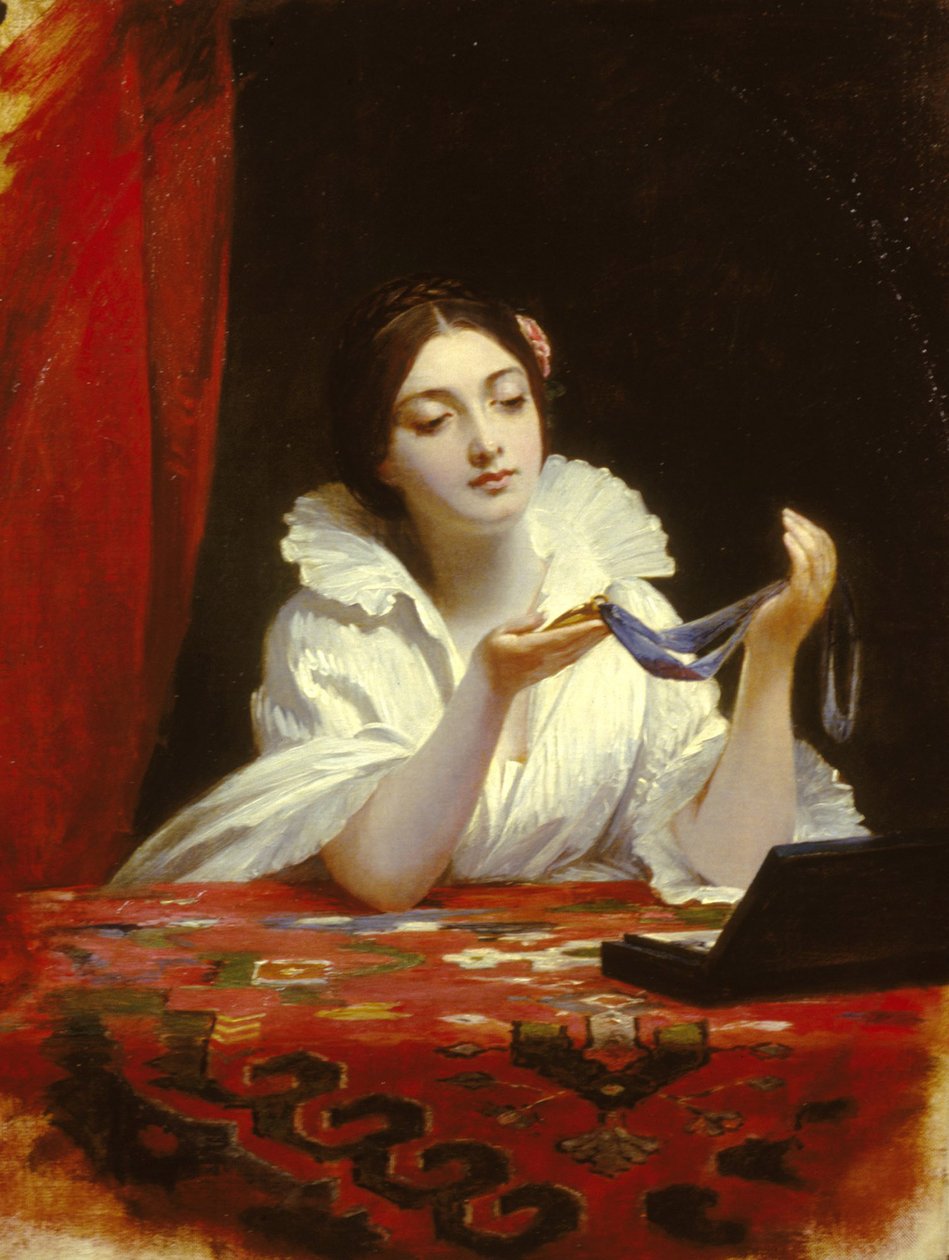 A miniatűr, 1840 körül alkotó: Charles Robert Leslie