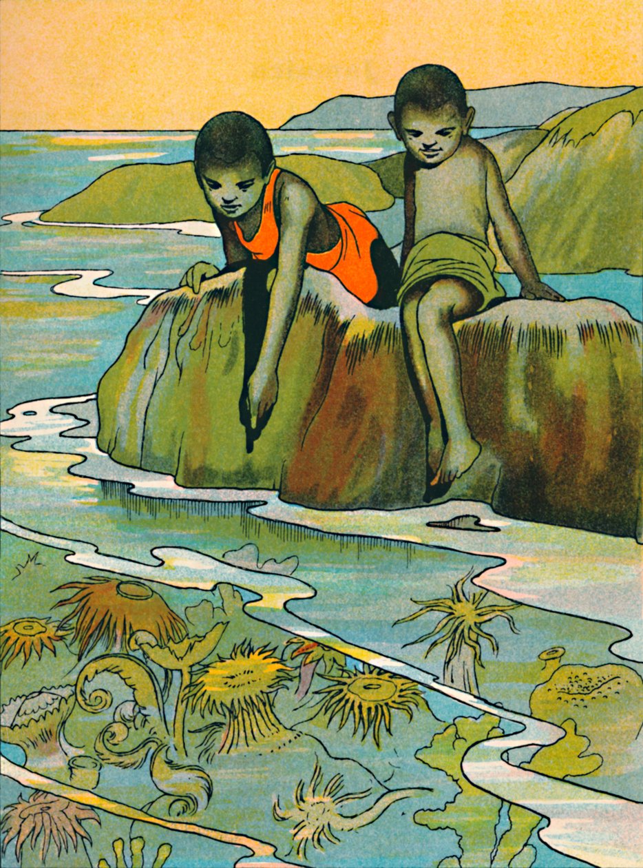 Kert a tengerben, 1912 alkotó: Charles Robinson