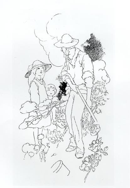 Kertész dolgozik alkotó: Charles Robinson