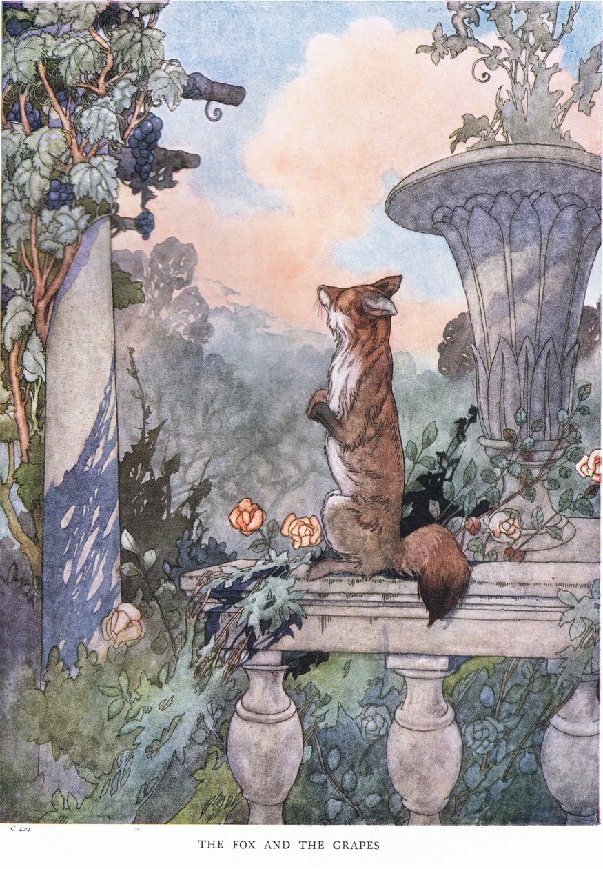 A róka és a szőlő, 1930-as évek alkotó: Charles Robinson