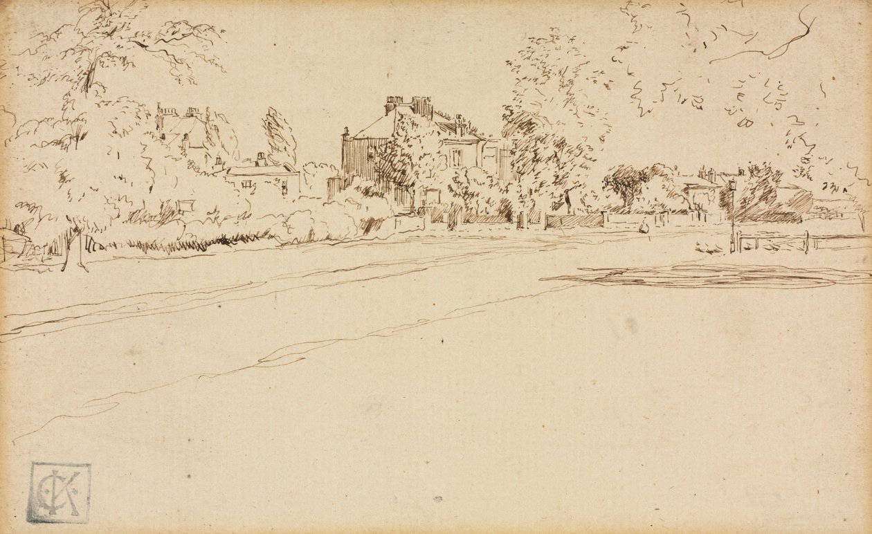 Ház Hammersmithben. alkotó: Charles Samuel Keene