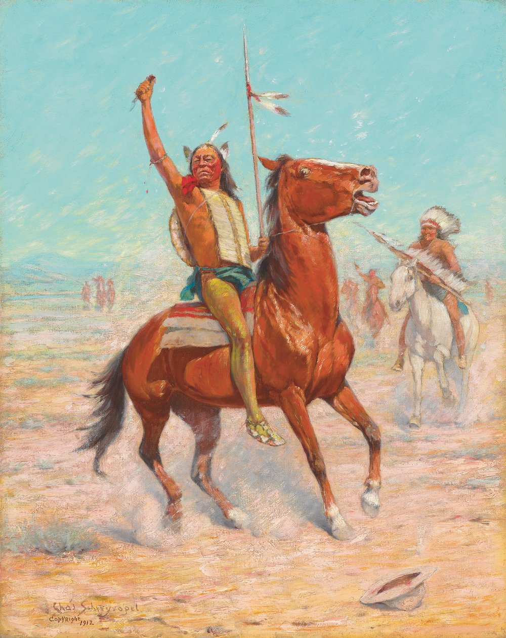 A fejbőr, 1912 alkotó: Charles Schreyvogel