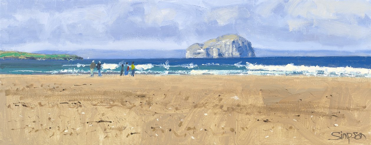 Bass Rock, Belhaven, 2015 (olaj, vászon) alkotó: Charles Simpson