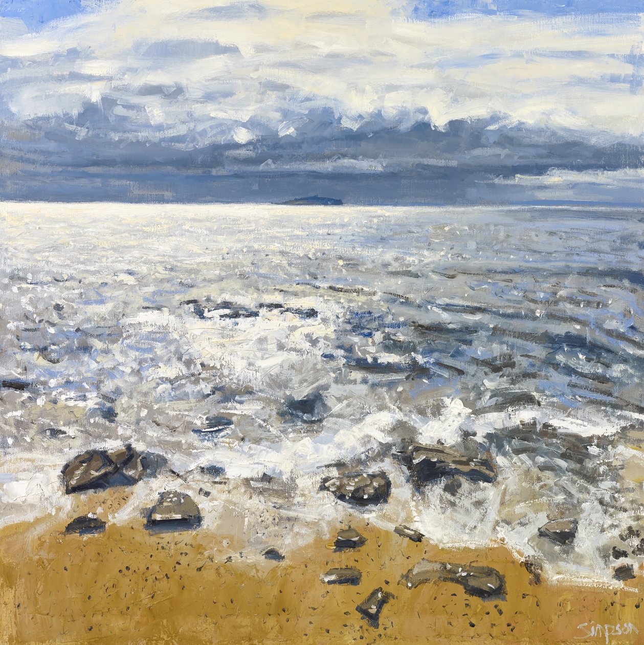 Crail Shore, 2015 (olaj, vászon) alkotó: Charles Simpson