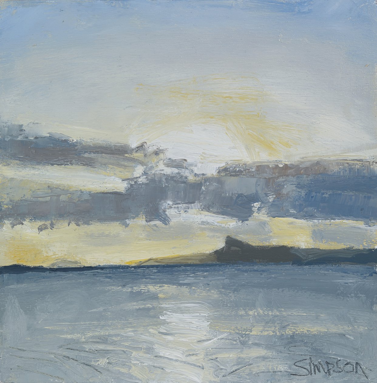Eigg, 2013 (olaj, vászon) alkotó: Charles Simpson