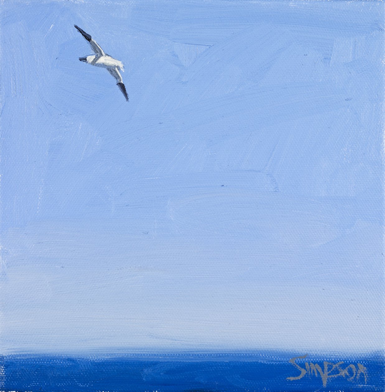 Gannet, 2010 (olaj, vászon) alkotó: Charles Simpson