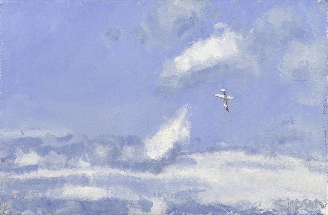 Gannet  Clouds, 2016 (olaj, vászon) alkotó: Charles Simpson