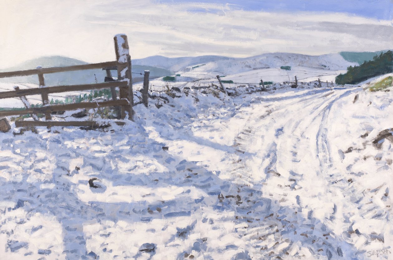 Januári pálya, 2017 (olaj, vászon) alkotó: Charles Simpson