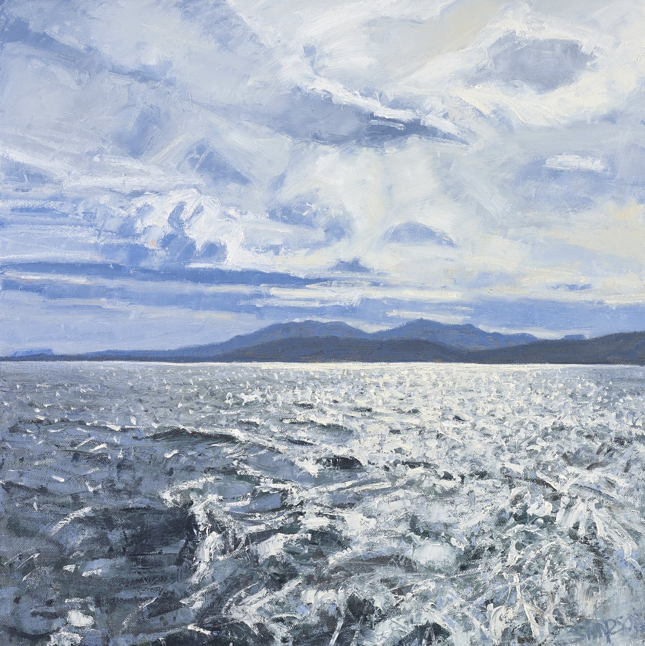 Leaving Barra, 2013 (olaj, vászon) alkotó: Charles Simpson