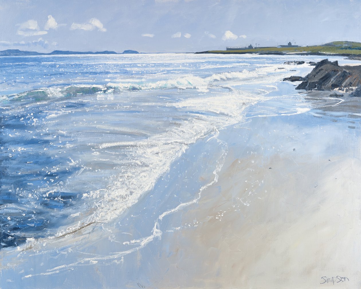 Dél, Iona Abbey, 2013 (olaj, vászon) alkotó: Charles Simpson